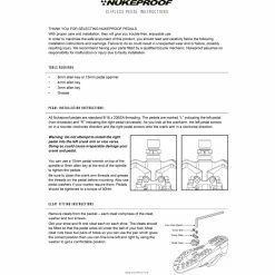 Pédales Nukeproof Horizon CS Ti Trail -Promos Pédales et pièces Boutique NP Clipless Pedal instructions