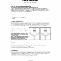 Pédales Plates Nukeproof Horizon Pro Sam Hill -Promos Pédales et pièces Boutique NP Flat Pedal instructions