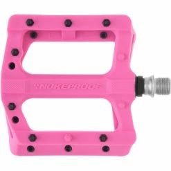 Pédales Plates Nukeproof Neutron EVO (Electron EVO) -Promos Pédales et pièces Boutique Nukeproof Neutron EVO Flat Pedals Mustard Pink 01