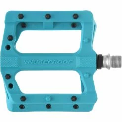 Pédales Plates Nukeproof Neutron EVO (Electron EVO) -Promos Pédales et pièces Boutique Nukeproof Neutron EVO Flat Pedals Mustard Turquoise 01